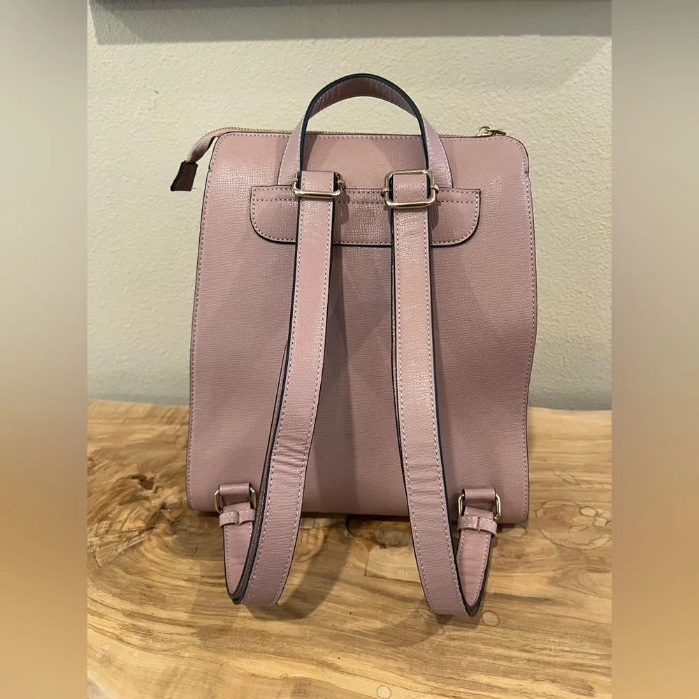 Dune London Muave Convertible Backpack with Gold Accents